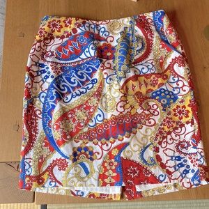 Talbots Paisley Print Skirt